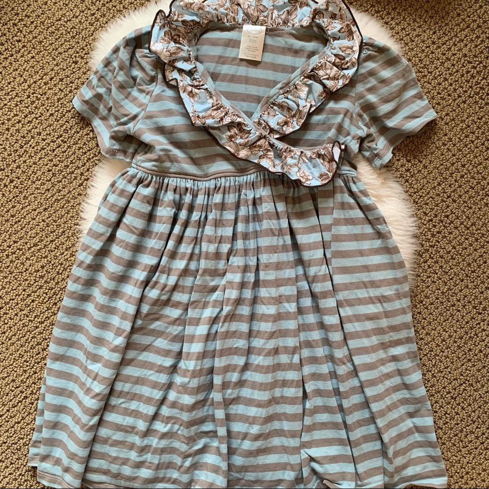 Persnickety striped ruffle dress 8